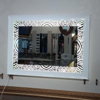 Зеркало с подсветкой "Зебра 111" 115x85см